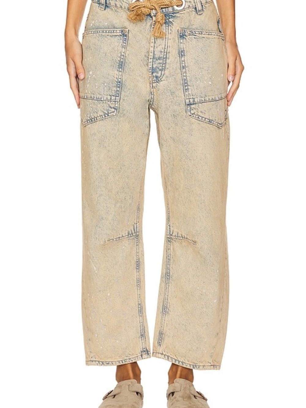 We The Free Moxie Low Slung Barrel Jean in Cowboy